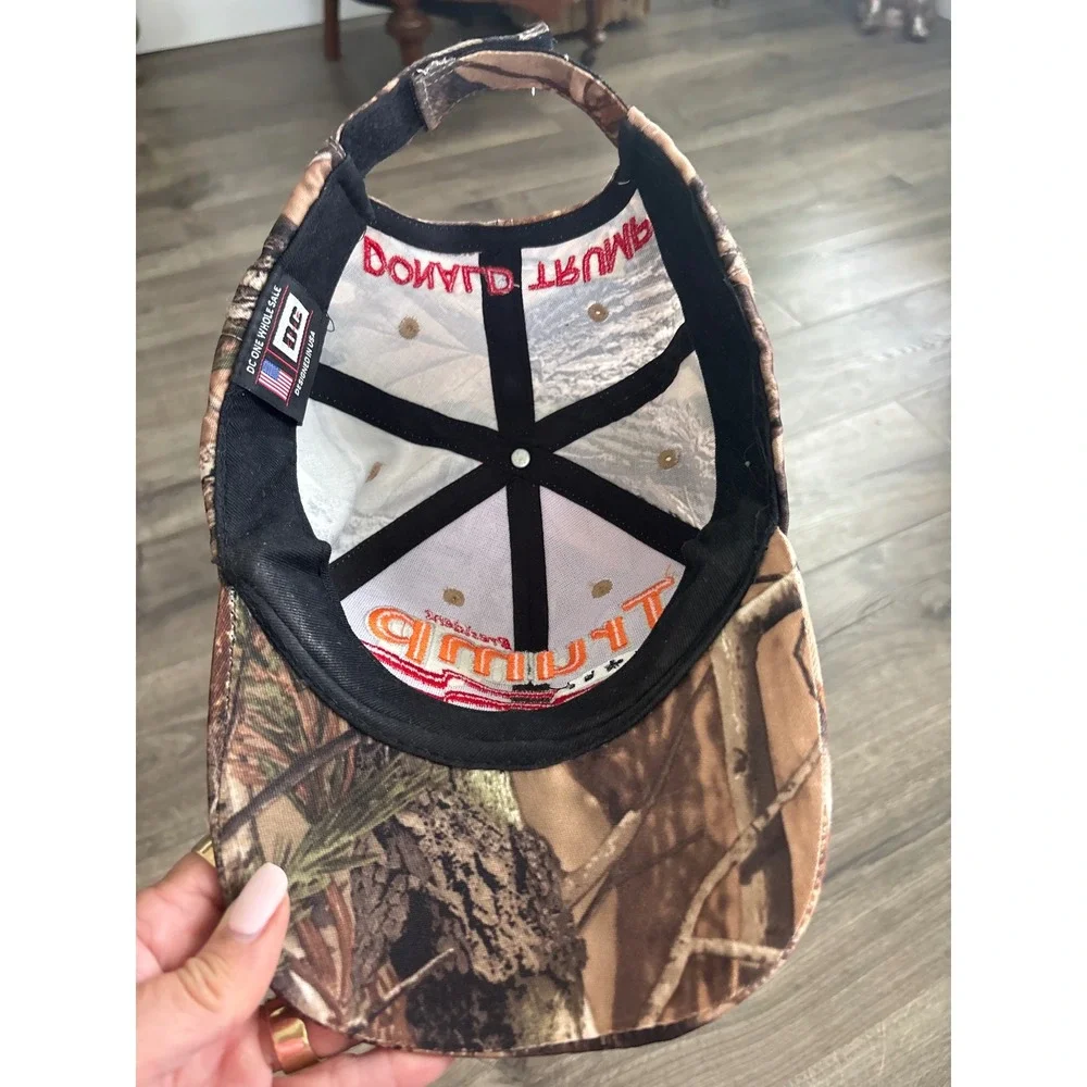 Donald Trump 2024 Save America Camo Hat Real Tree Camouflage Adjustable Cap DC 1